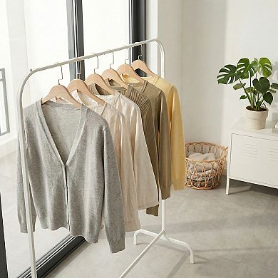 2 Pack Plastic Non-Slip Hangers Durable 360-degree Space Saving Clothes Hangers 15.4x8.7Inch