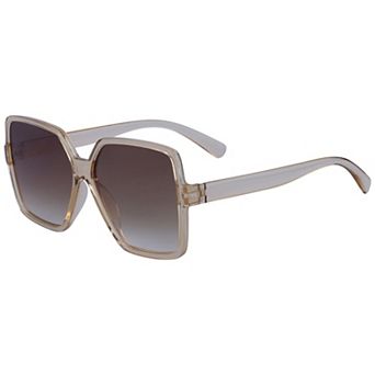 Unisex Rectangular Full-Frame Sunglasses Clear Classic Trendy Sun Glasses Sunscreen UV Protection