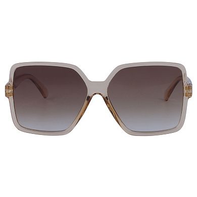 Unisex Rectangular Full-Frame Sunglasses Clear Classic Trendy Sun Glasses Sunscreen UV Protection