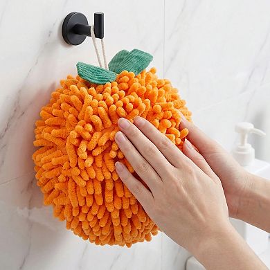 Cute Cartoon Chenille Decorative Hand Towels for Bathroom 1 Pack Soft Absorbent Towel