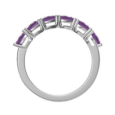MASTERPIECE Sterling Silver Gemstone Pear Ring