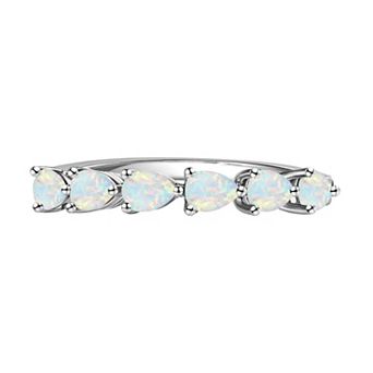 MASTERPIECE Sterling Silver Gemstone Pear Ring