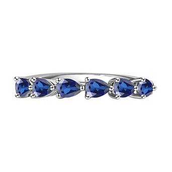 MASTERPIECE Sterling Silver Gemstone Pear Ring