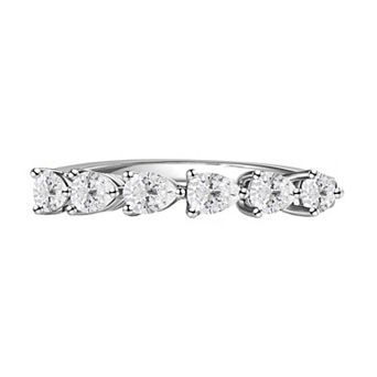 MASTERPIECE Sterling Silver Gemstone Pear Ring