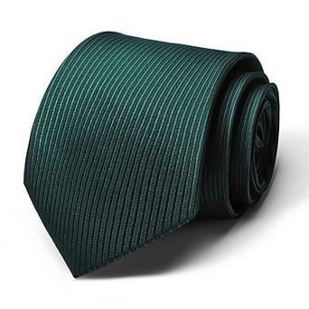 Men's Ribbed Texture Solid Tie Classic Necktie 57 in Length 3.1 in Width Formal Business Accessory