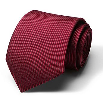 Men's Ribbed Texture Solid Tie Classic Necktie 57 in Length 3.1 in Width Formal Business Accessory