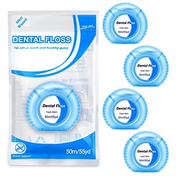 YEVYO Dental Floss, Ultra Strong Mint Floss for Deep Plaque Removal, Safe PFAS, 4 Rolls, 200m Total