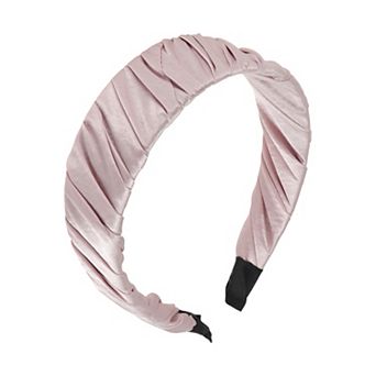 1 pc Wide Pleats Satin Headband