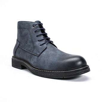 Men's Casual Lace-Up Boots Premium PU Leather Chukka Work Boots
