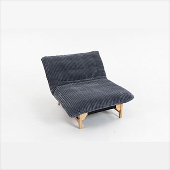 KWPZQEB Corduroy Bean Bag Chair, Accent Armless Upholstered Lazy Sofa for Living Room