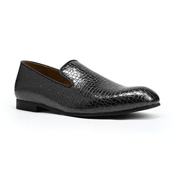 Men's Embossed Dress Loafers Slip On Formal Wedding Party Tuxedo Shoes