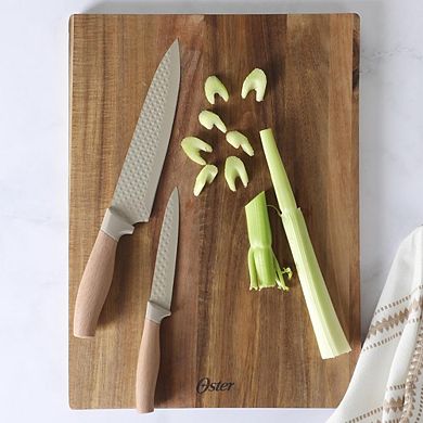 6-Piece Stainless Steel Kitchen Knife Set with Wooden Knife Block