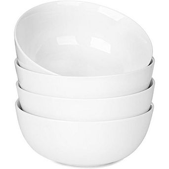 Ceramic Cereal & Soup Bowls Set of 4 Microwave & Dishwasher Safe