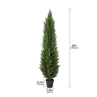 VeriNatural UV Resistant Artificial Cedar Tree for Home Decor