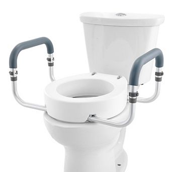 300 lbs Weight Capacity 3.5" Height Raised Toilet Seat for Standard Round Toilet