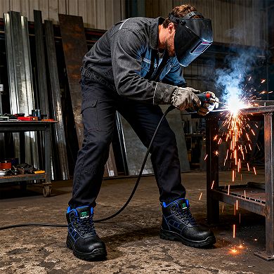 Men's Steel Toe Work Boots Puncture Resistant, Slip Resistant & Anti-Static Safety Boots