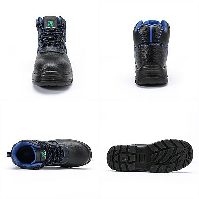 Men's Steel Toe Work Boots Puncture Resistant, Slip Resistant & Anti-Static Safety Boots