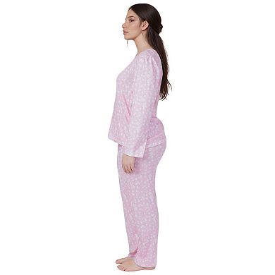 Women’s Floral Print 2 Piece Long Sleeve Pajama Set