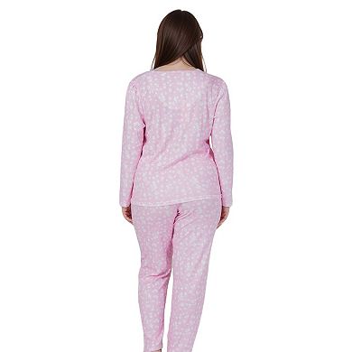Women’s Floral Print 2 Piece Long Sleeve Pajama Set