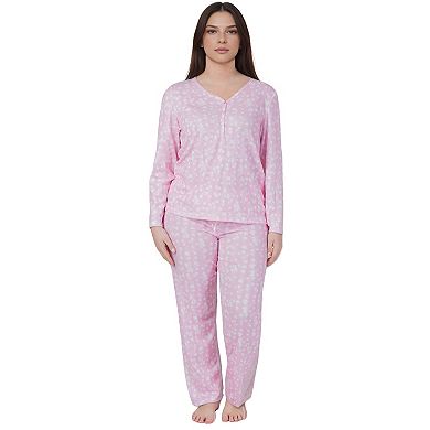 Women’s Floral Print 2 Piece Long Sleeve Pajama Set