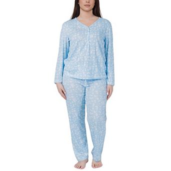 Women’s Floral Print 2 pc Long Sleeve Pajama Set