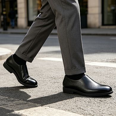 Men's Slip-On Dress Loafers Casual PU Leather Shoes for Business & Daily Wear
