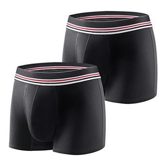 CARER 2-Pack Washable Mens Incontinence Underwear Leakproof Incontinence Absorbency Boxer Briefs