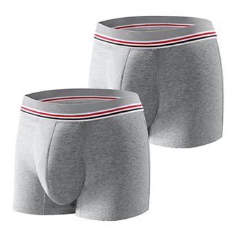 CARER 2-Pack Washable Mens Incontinence Underwear Leakproof Incontinence Absorbency Boxer Briefs