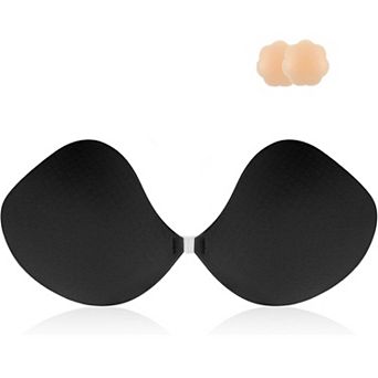 Women's Amazing Adhesive Strapless Backless Bra Reusable Sticky Push-up Bra with Nipple Covers