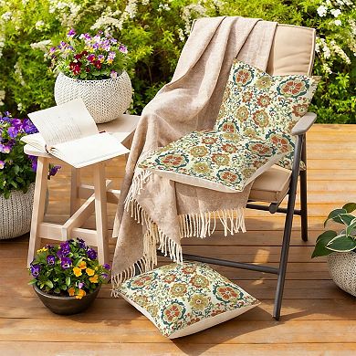 William Morris Floral Throw Pillow Cover, 18" Outdoor Cushion Cover Singular
