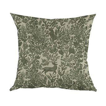 William Morris Floral Throw Pillow Cover, 18" Outdoor Cushion Cover Singular