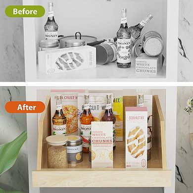 ELEMENT ACE Pull Out Cabinet Organizer Drawer with Full Extension Slides for Kitchen Storage