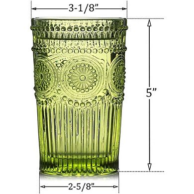 6-Piece Highball Glass Set Thick Lead-Free Tumblers for Drinks