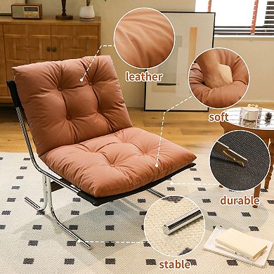 Accent Chair with Upholstered Soft Cushion