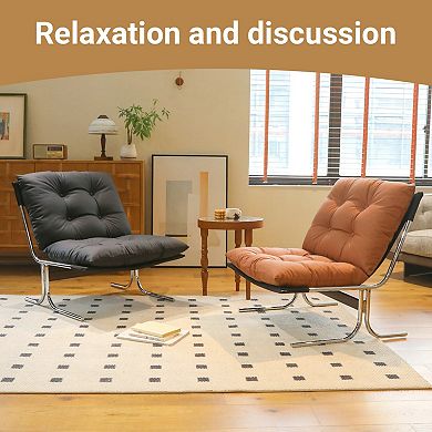 Accent Chair with Upholstered Soft Cushion