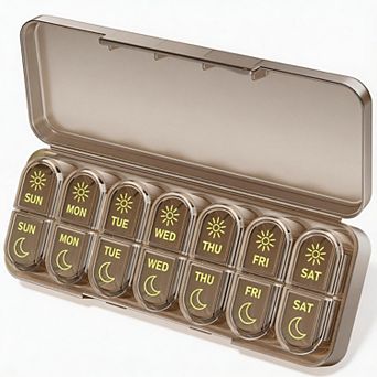Splendid Frame AM PM Pill Organizer 7 Day