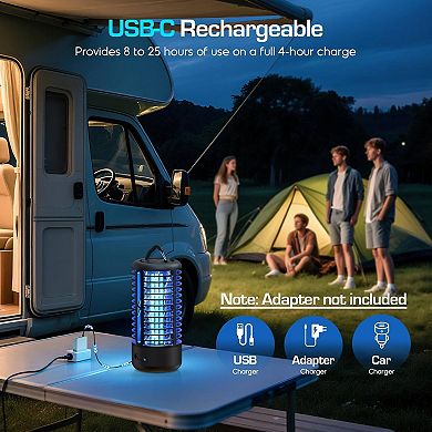2-in-1 360° Insect Killer & Mosquito Lamp 3000V Grid, Auto On/Off