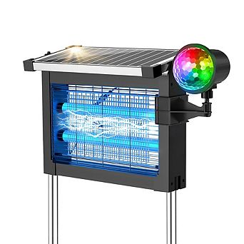 2-in-1 Outdoor Rechargeable 4500V Mosquito Zapper with Projection Light, Type-C Charging