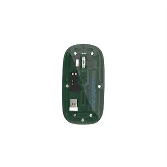 Dual Mode Transparent Wireless Mouse - 2.4G & Bluetooth, Adjustable DPI,Rechargeable Ergonomic Mouse