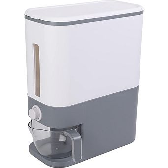 Airtight Rice Dispenser with Measuring Cup, Moisture-Proof Storage