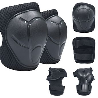 Evita Protective Gear Set 6 Pack Knee Elbow Wrist Pads for Kids Youth Adult Skate Cycling Scooter