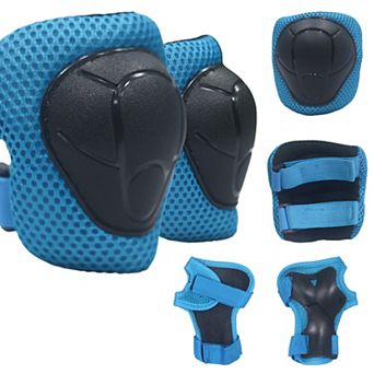 Evita Protective Gear Set 6 Pack Knee Elbow Wrist Pads for Kids Youth Adult Skate Cycling Scooter