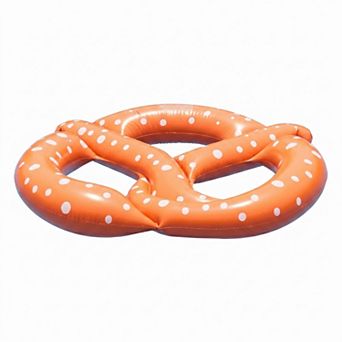 Inflatable Pretzel Pool Float Novelty Ring Float Durable PVC Water Float for Pool Beach Lake