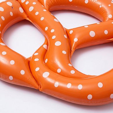 Inflatable Pretzel Pool Float Novelty Ring Float Durable PVC Water Float for Pool Beach Lake