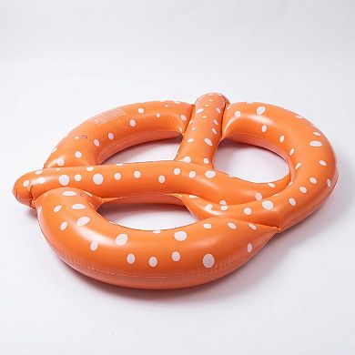 Inflatable Pretzel Pool Float Novelty Ring Float Durable PVC Water Float for Pool Beach Lake