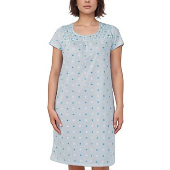 Women’s Mini Daisy Print Short Sleeve Cotton Blend Nightgown