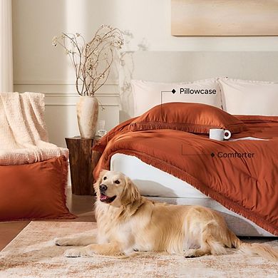 Boho Tassel Soft Lightweight 3-Piece All Season Comforter Bedding Set