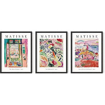 Matisse Wall Art Set of 3 Colorful Modern Impressionist Prints Decor