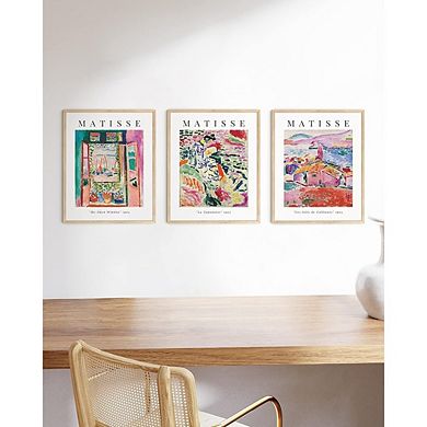 Matisse Wall Art Set of 3 Colorful Modern Impressionist Prints Decor