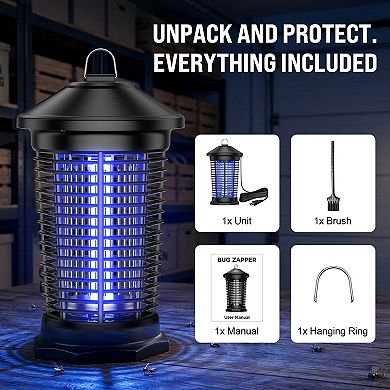 Outdoor & Indoor USB Rechargeable Waterproof 4000V Electronic Mosquito Killer Lantern